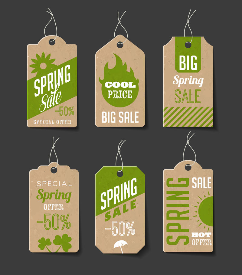 春季销售标签