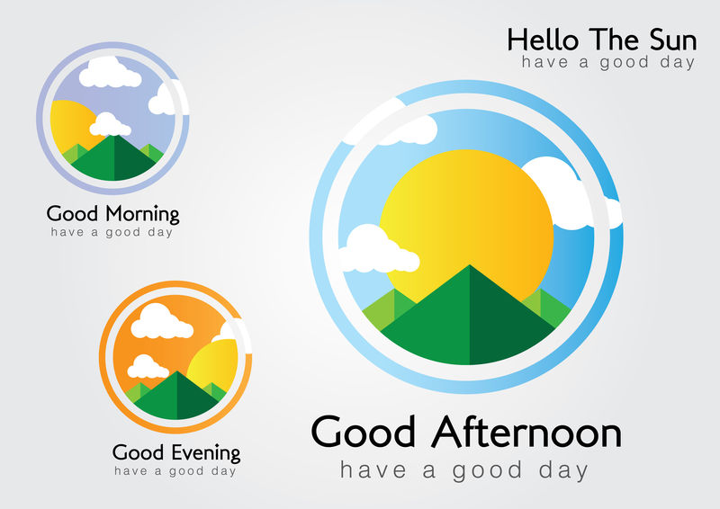 你好，太阳。我们今天过得很愉快。