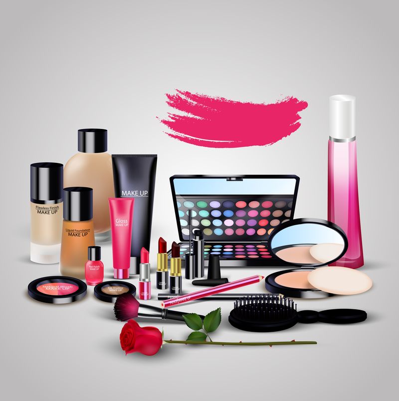 矢量化妆品