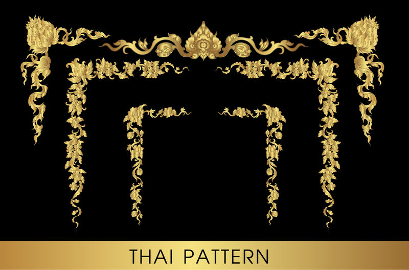 矢量金色装饰元素