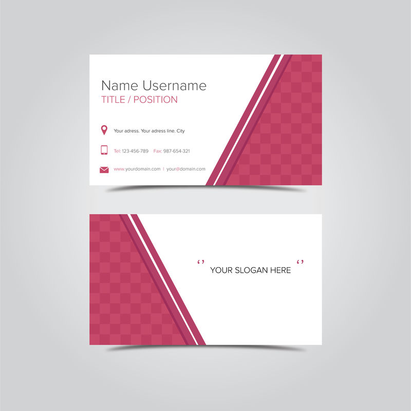 几何设计的简单名片