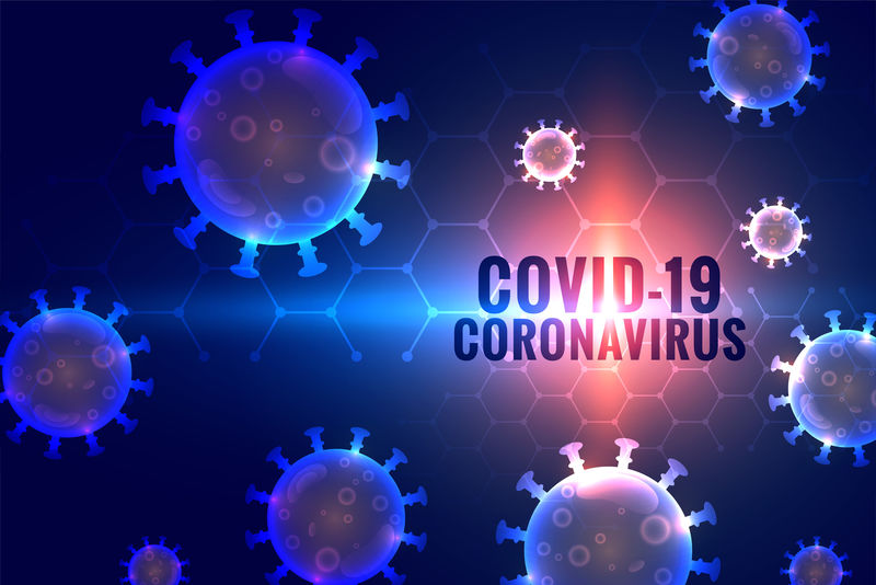 冠状病毒covid-19与病毒细胞的大流行背景