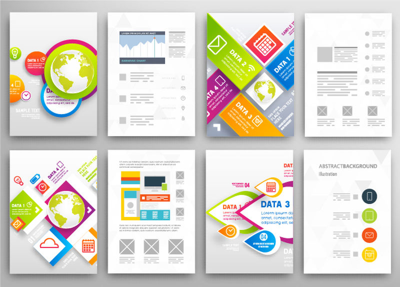 矢量整套宣传册设计