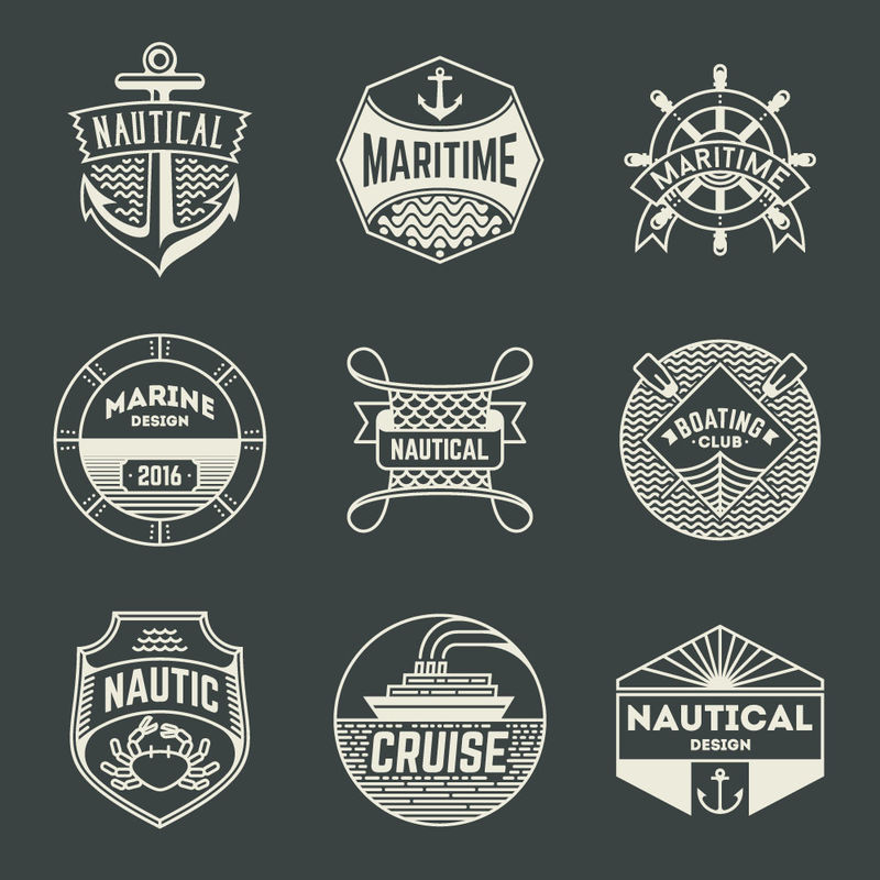 矢量复古标签设计