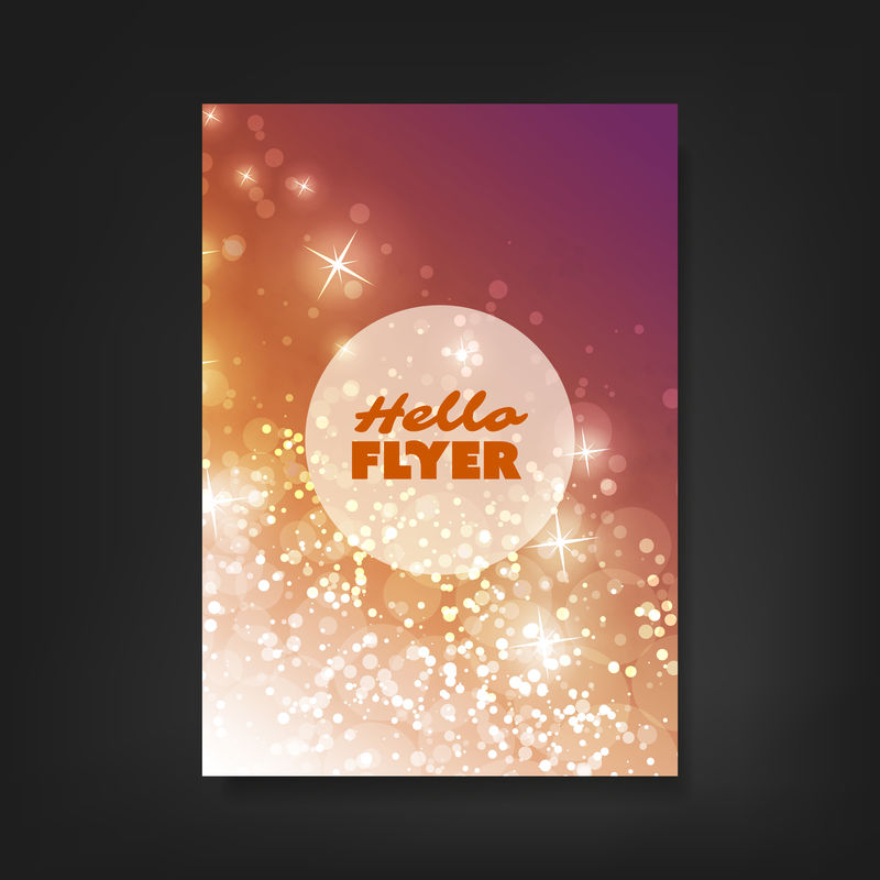 矢量派对传单设计