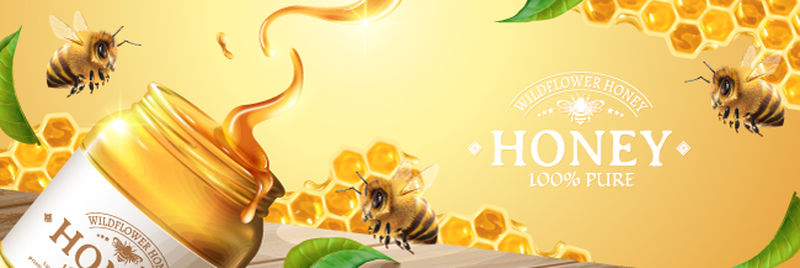 矢量蜂蜜设计