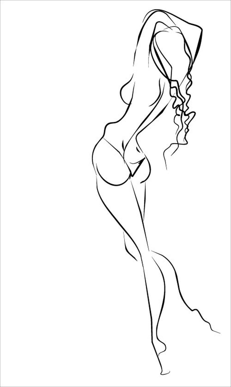 矢量新娘新郎插图