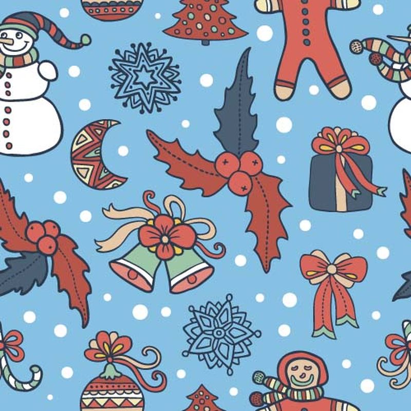 矢量圣诞图案背景