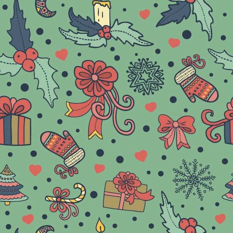 矢量圣诞图案背景