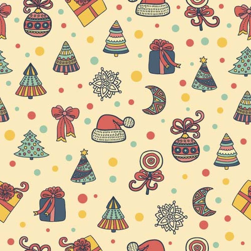 矢量圣诞图案背景