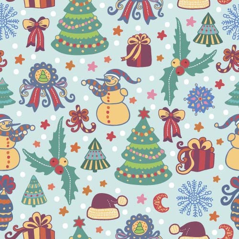 矢量圣诞图案背景