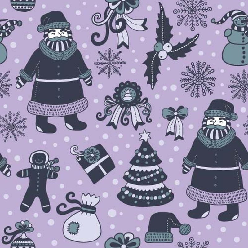 矢量圣诞图案背景