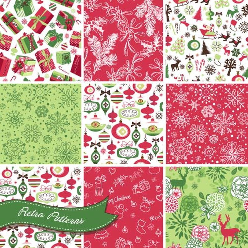 矢量圣诞图案背景