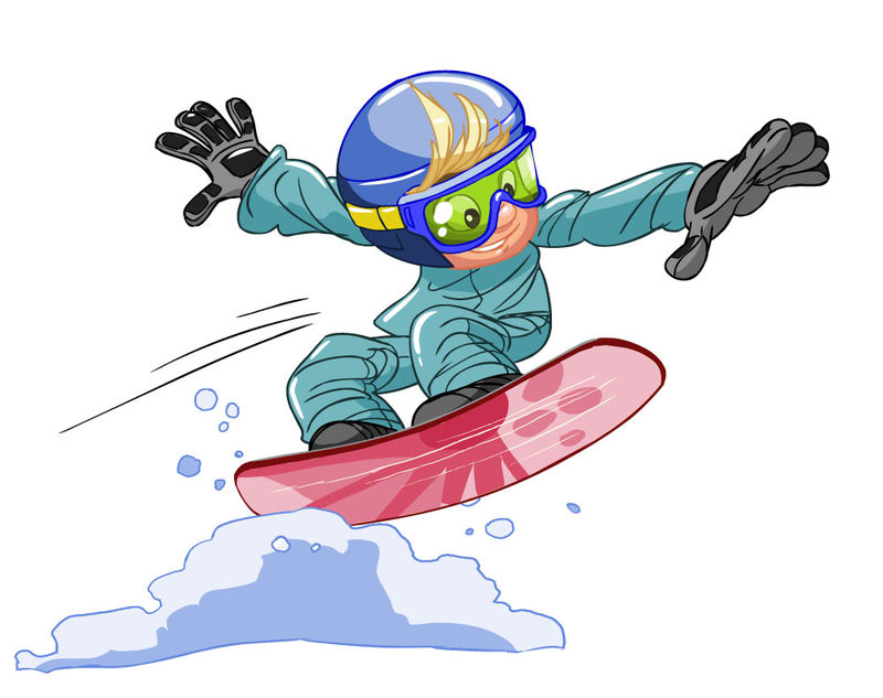 滑雪照片男 卡通图片