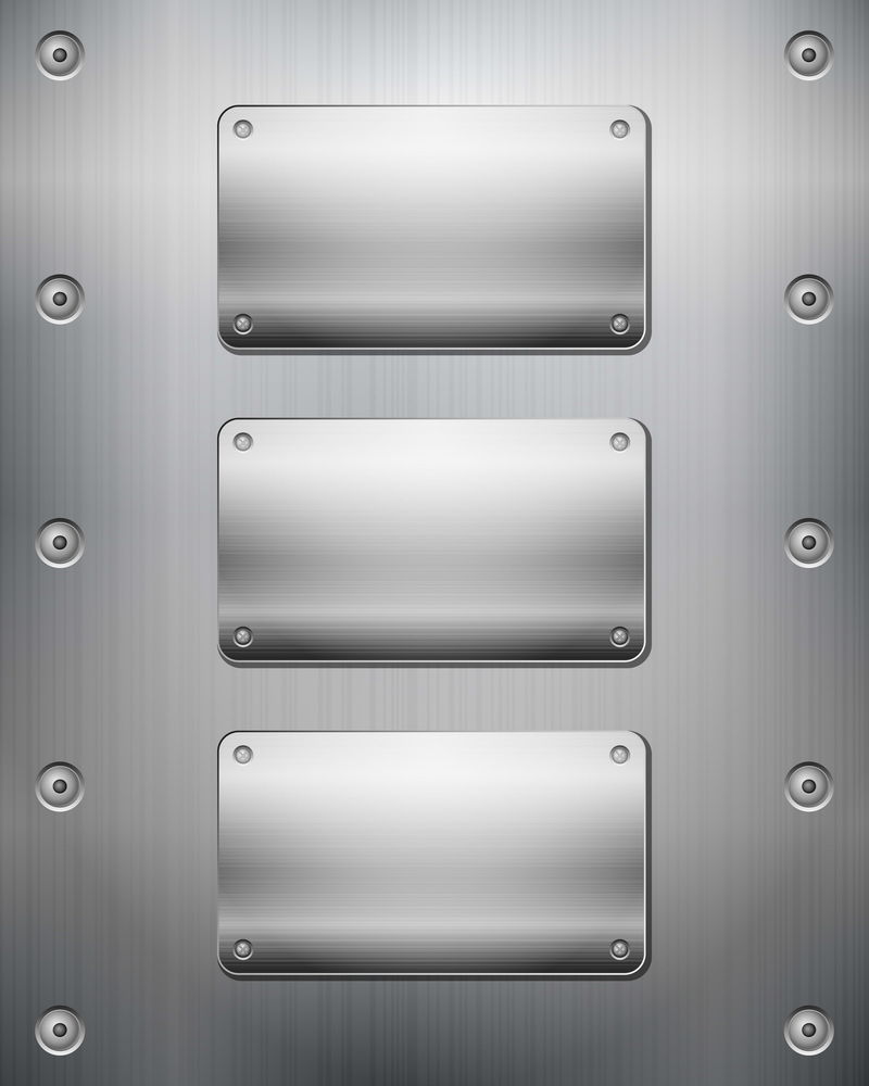 金属背景和金属板