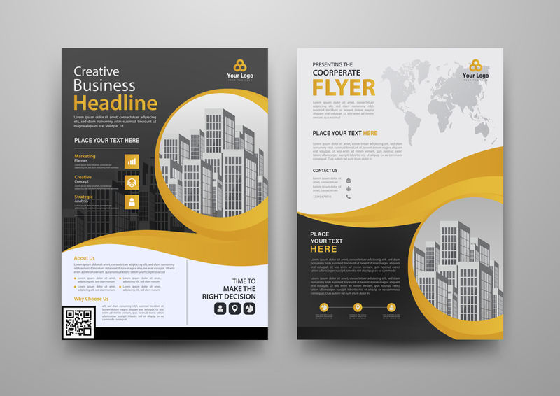 矢量现代宣传手册模板