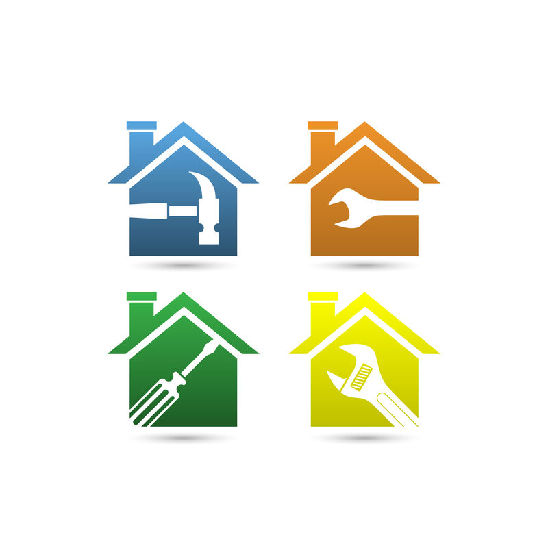 家居装修或建筑标志，
