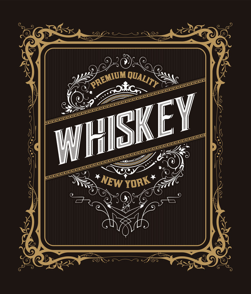 威士忌包装年份徽章
