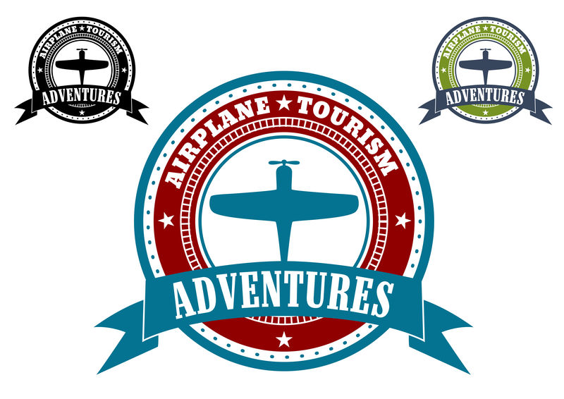 飞机旅游标志