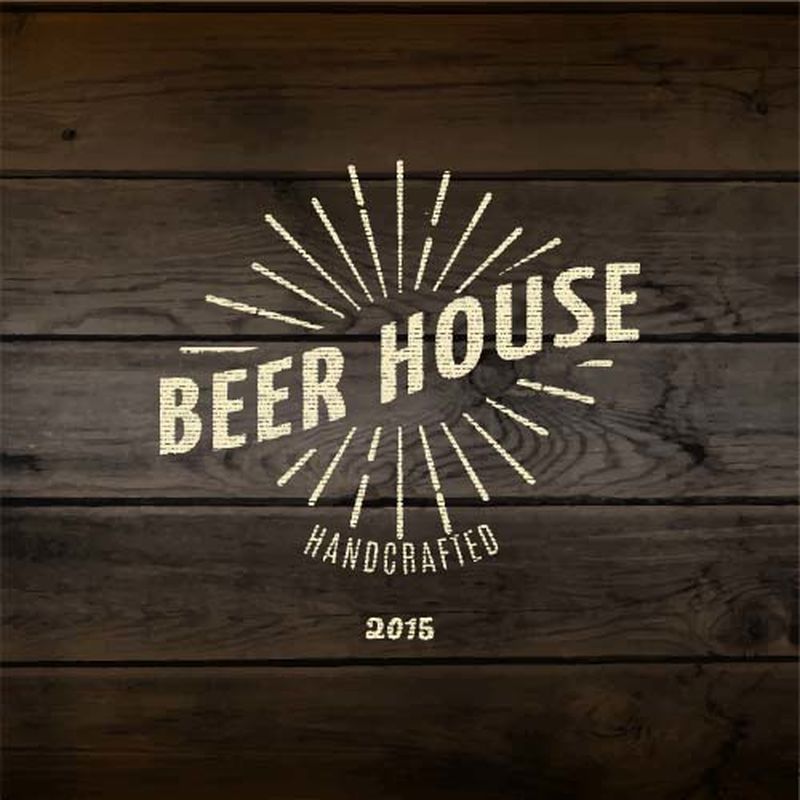 矢量啤酒标签集