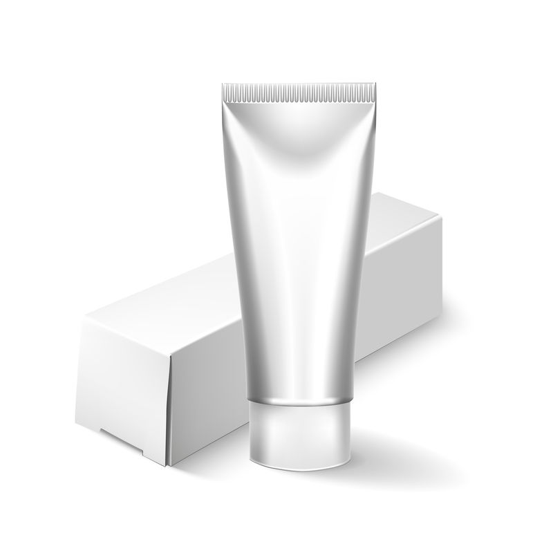 空白化妆品包装管模板