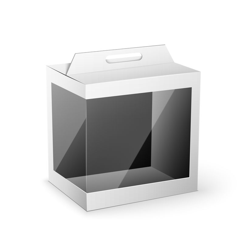 白色产品包装盒模型模板