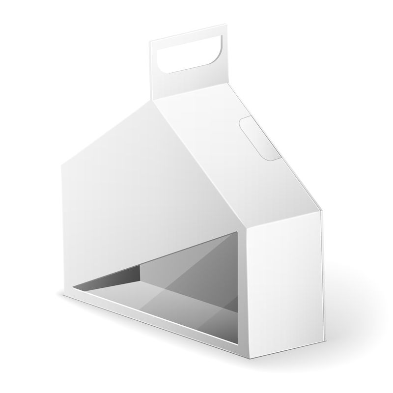 白色产品包装盒模型模板