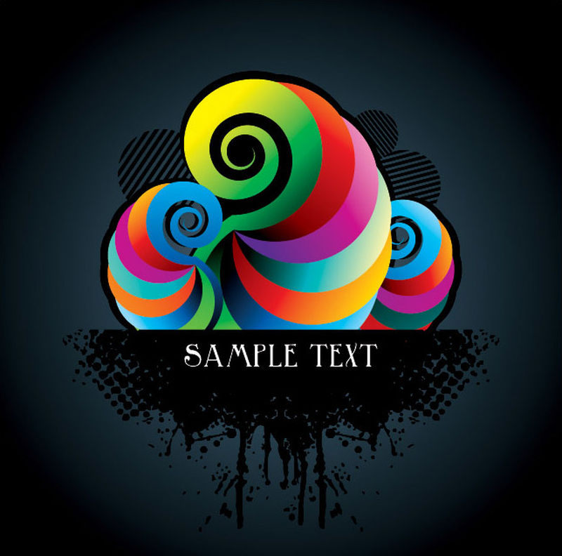 矢量彩色抽象背景