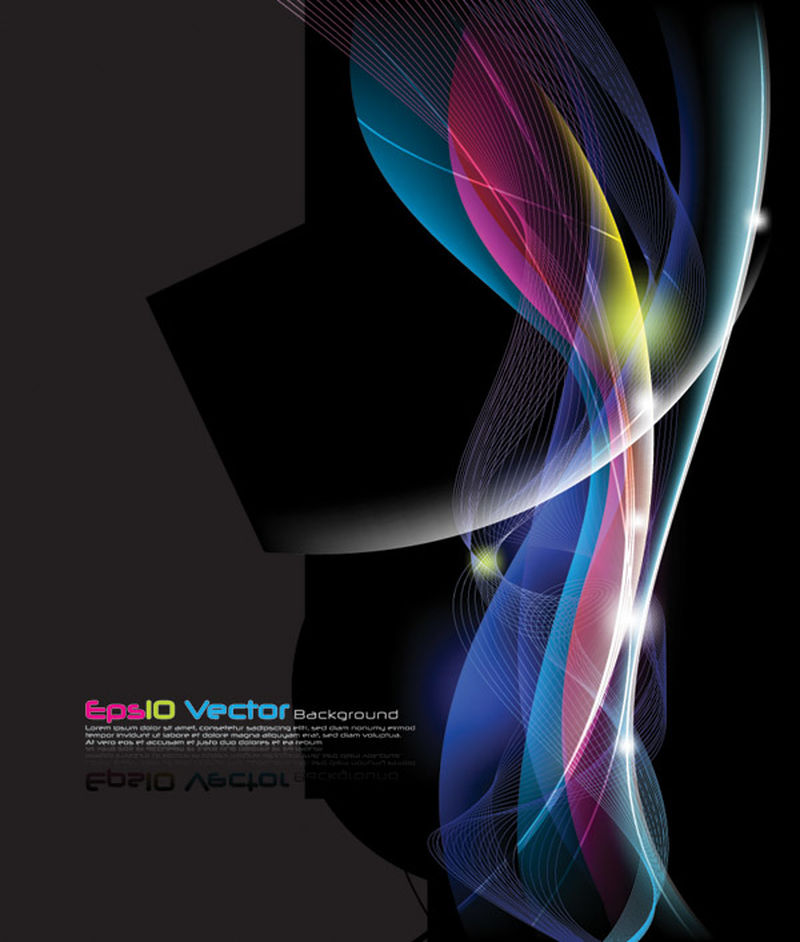 矢量彩色抽象背景