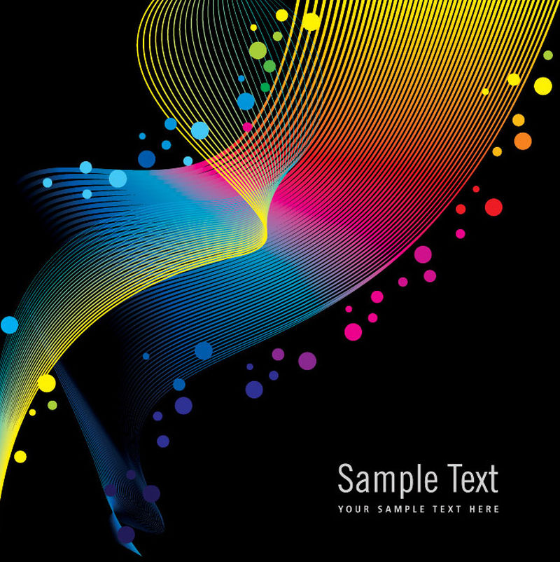 矢量彩色抽象背景