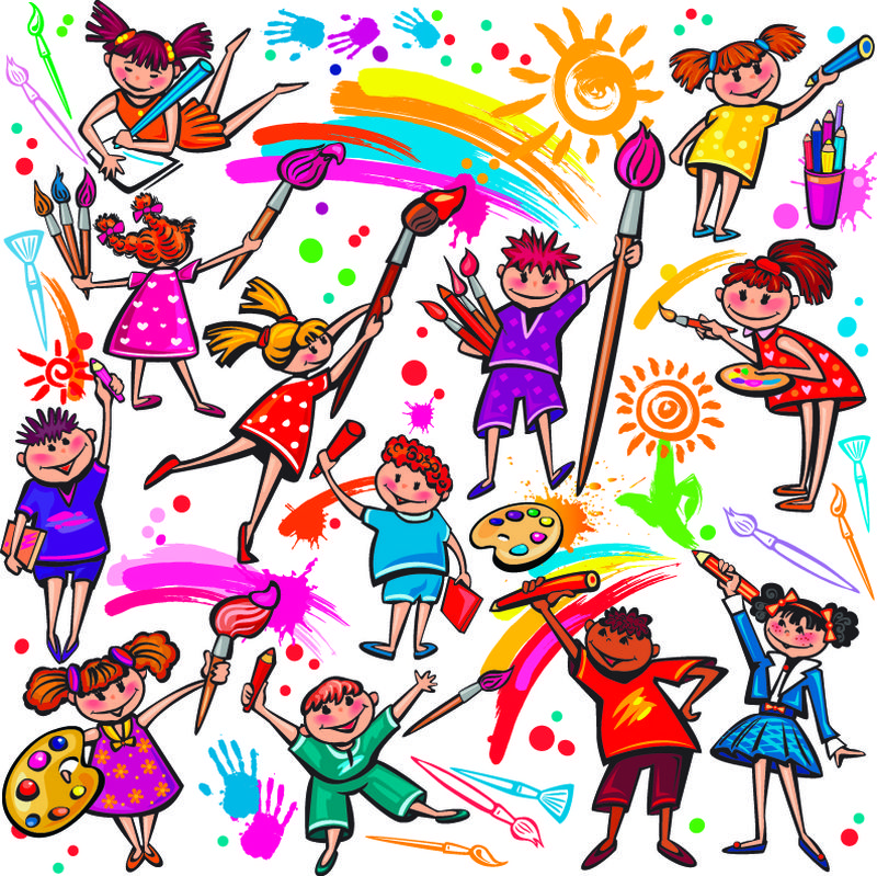 矢量婴儿卡片背景