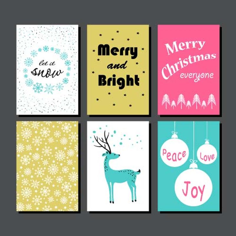 收集圣诞贺卡。