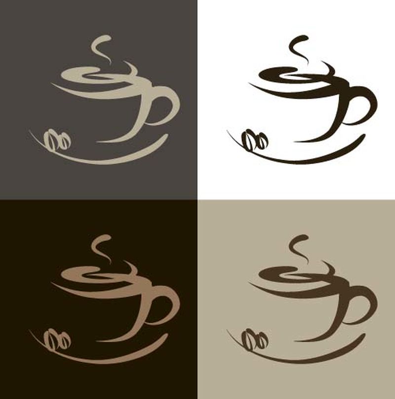 矢量咖啡元素集