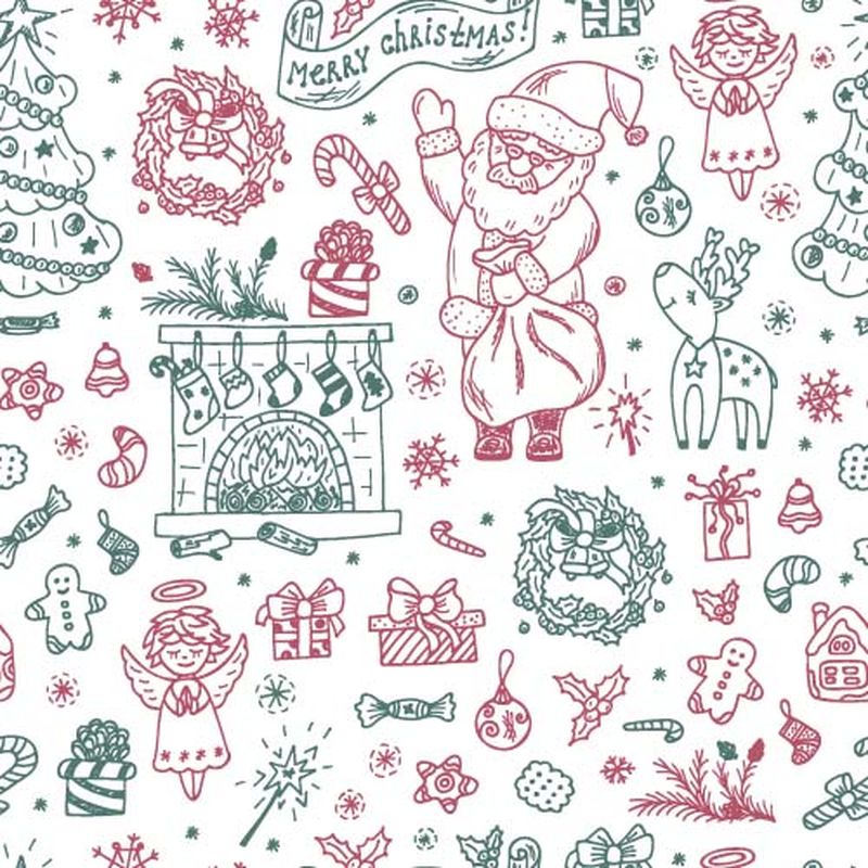 矢量圣诞图案背景