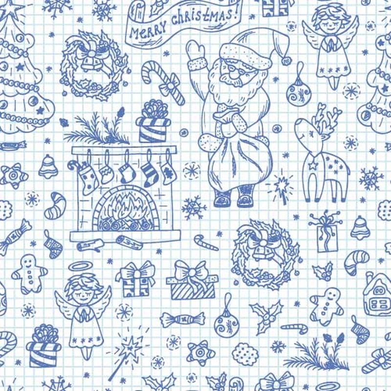 矢量圣诞图案背景