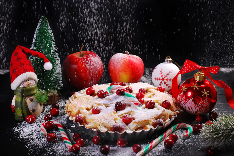 越橘苹果派冬季圣诞