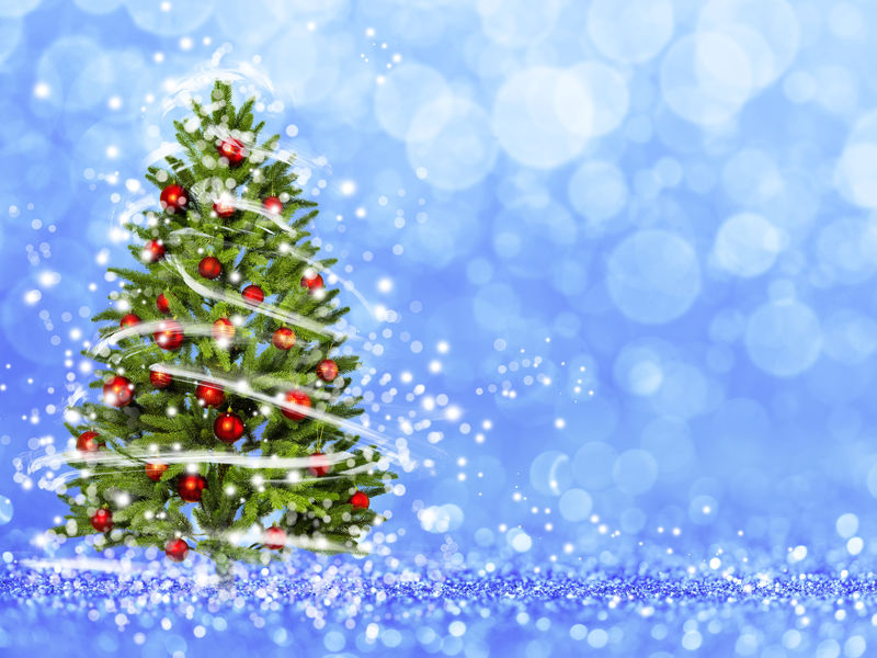 圣诞树从圣诞灯(玩光)。