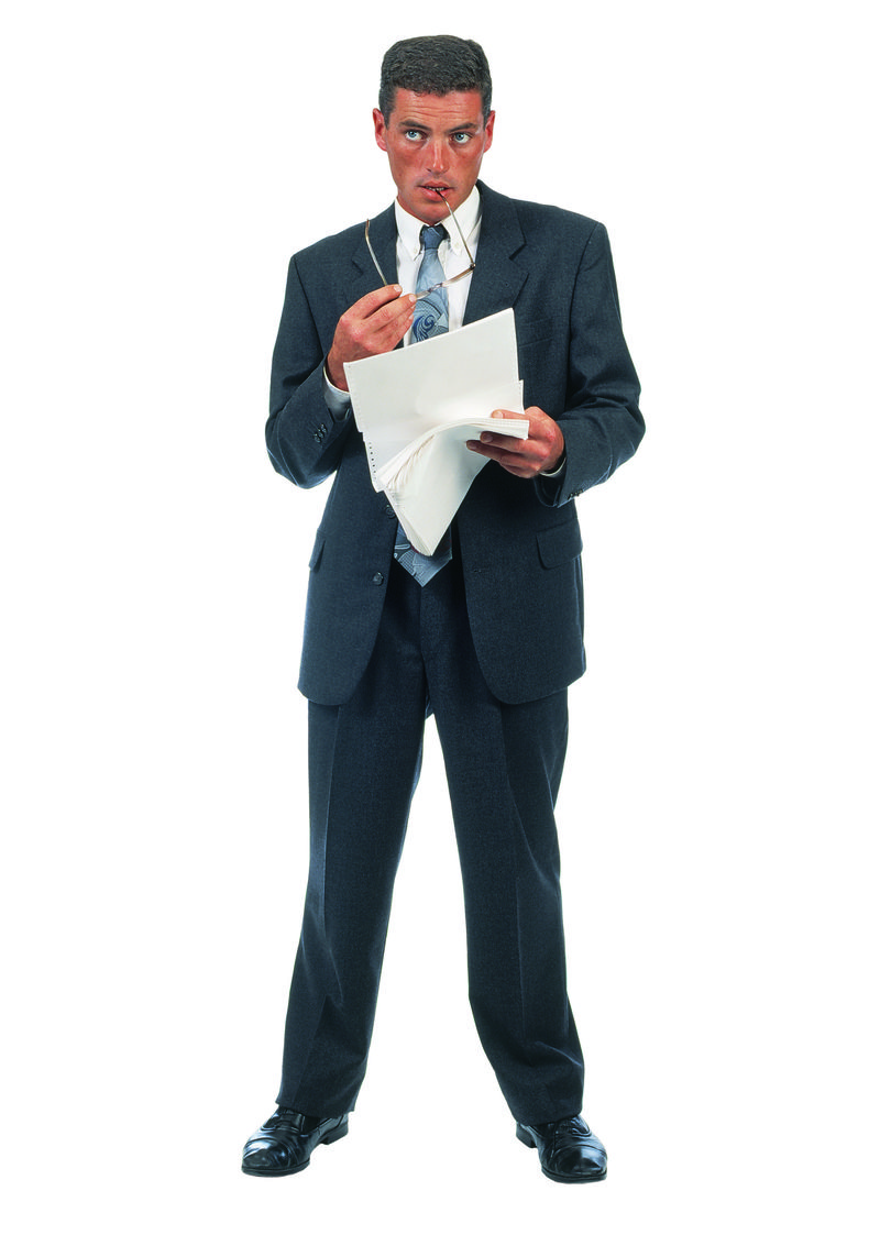 白色背景上不同职业的人