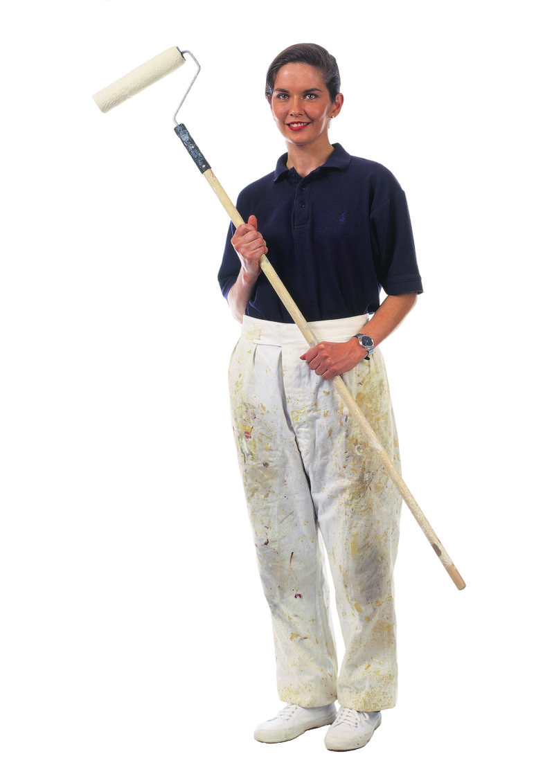 白色背景上不同职业的人