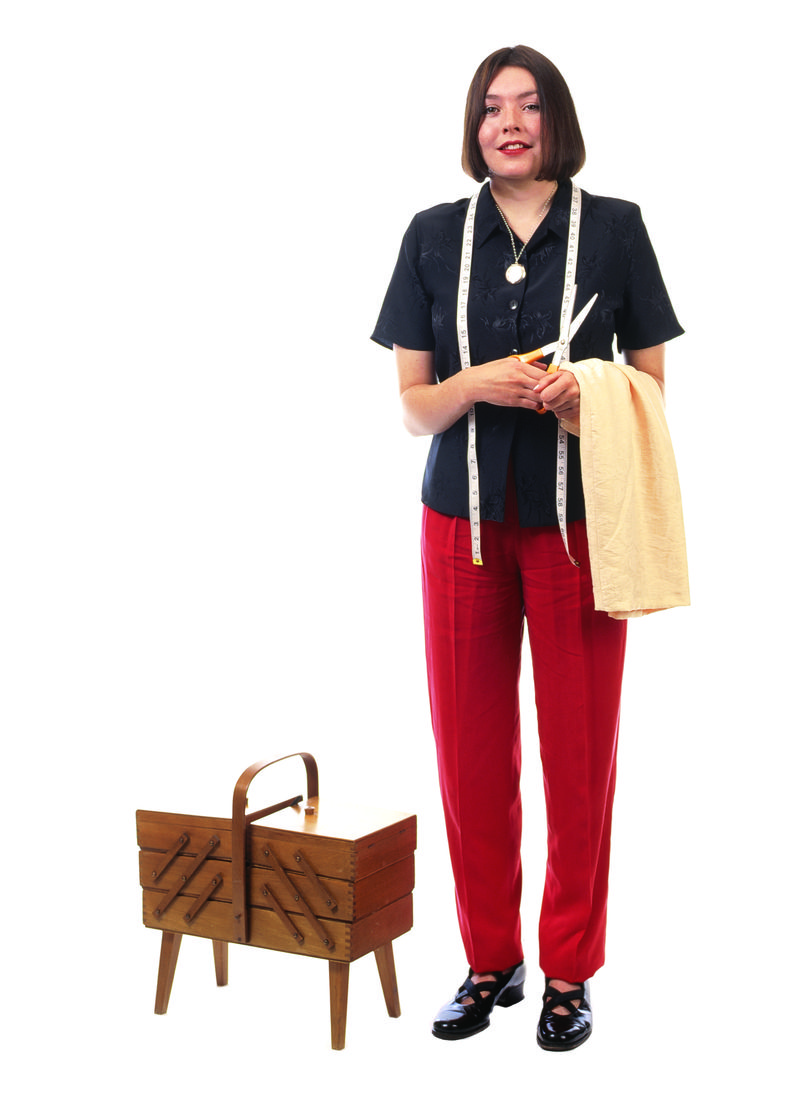 白色背景上不同职业的人