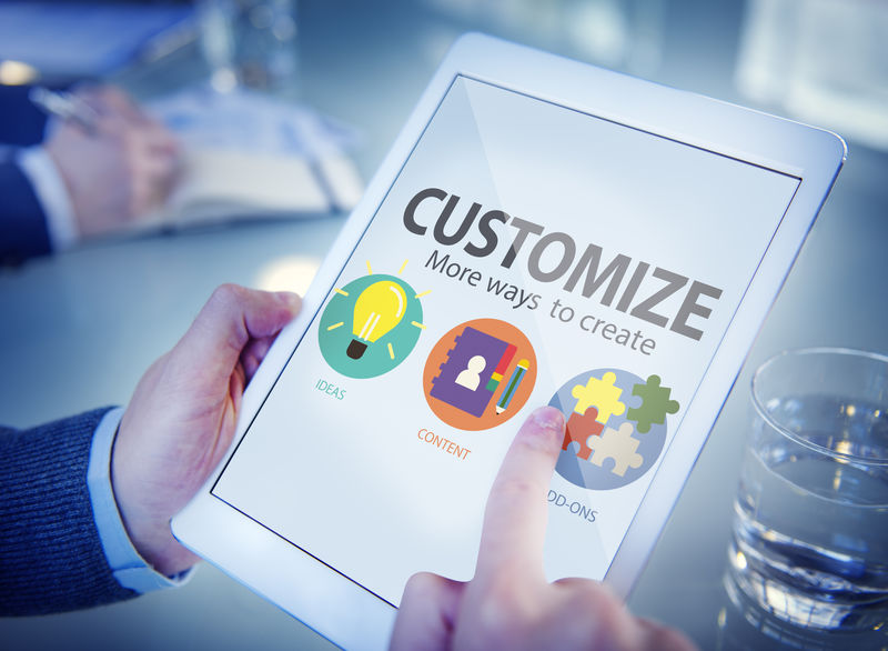 平板电脑上的社交媒体