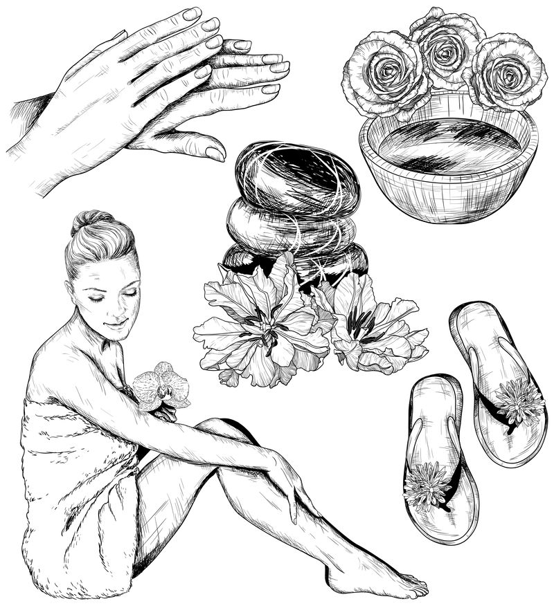 SPA素描水疗