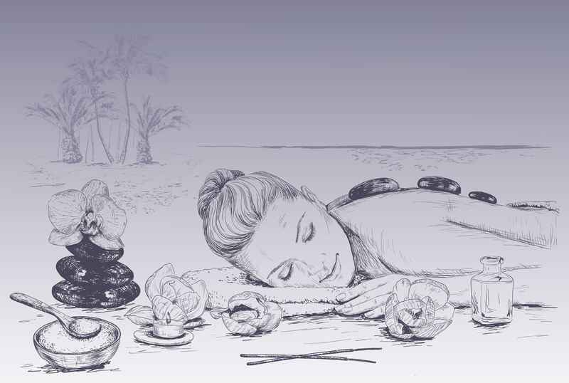 SPA素描水疗