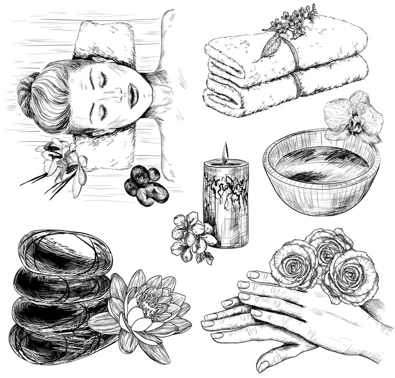 SPA素描水疗