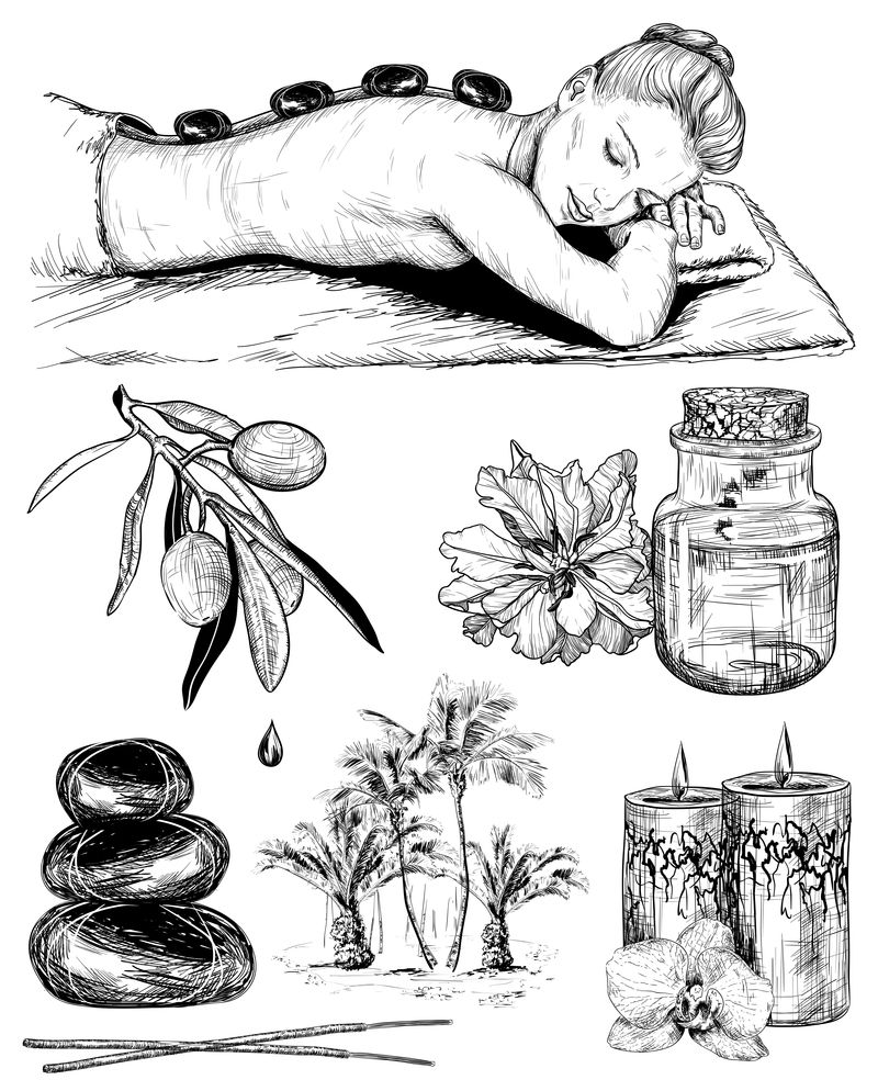 SPA素描水疗