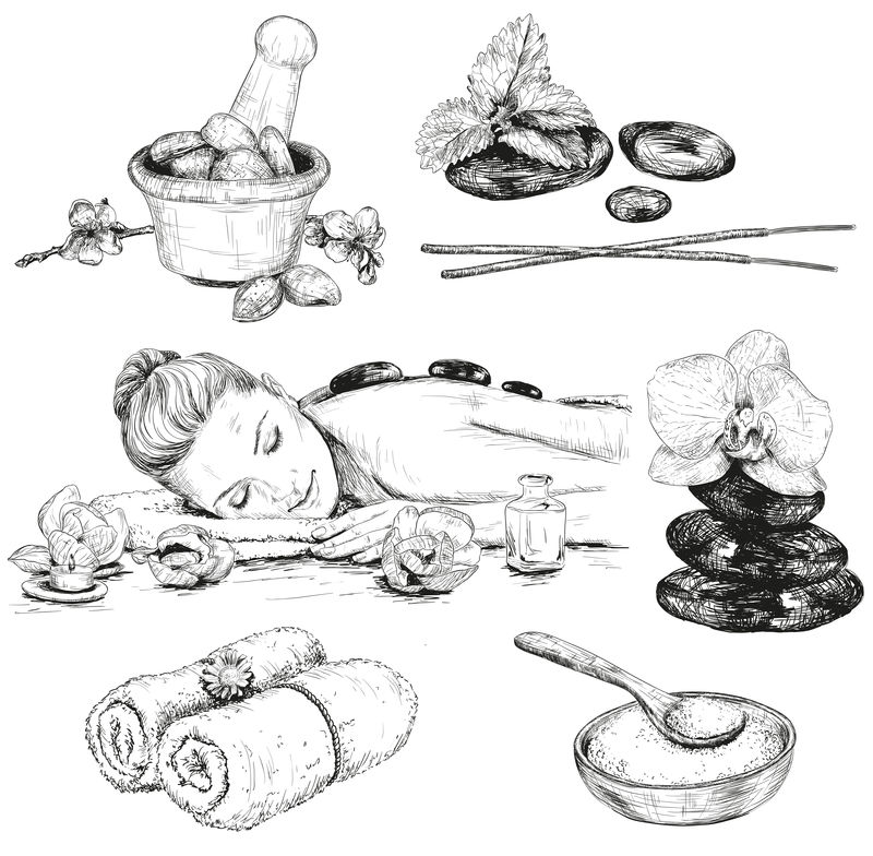 SPA素描水疗