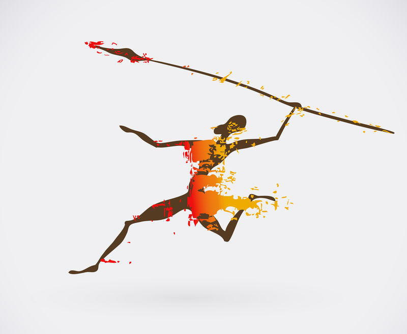 矢量非洲人物概念图