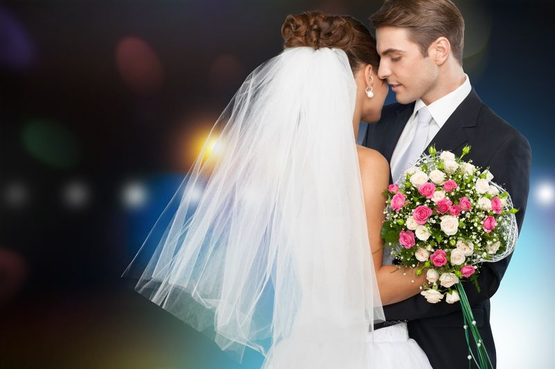 婚礼，新娘，Groom。