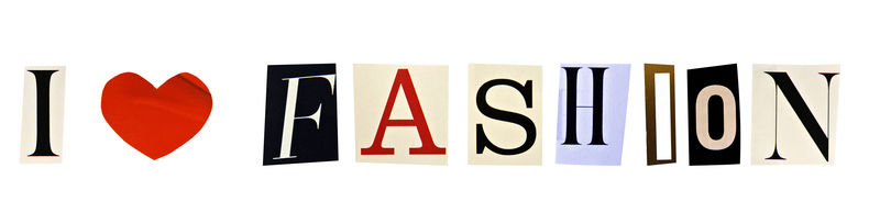 我喜欢用杂志信件形成的时尚