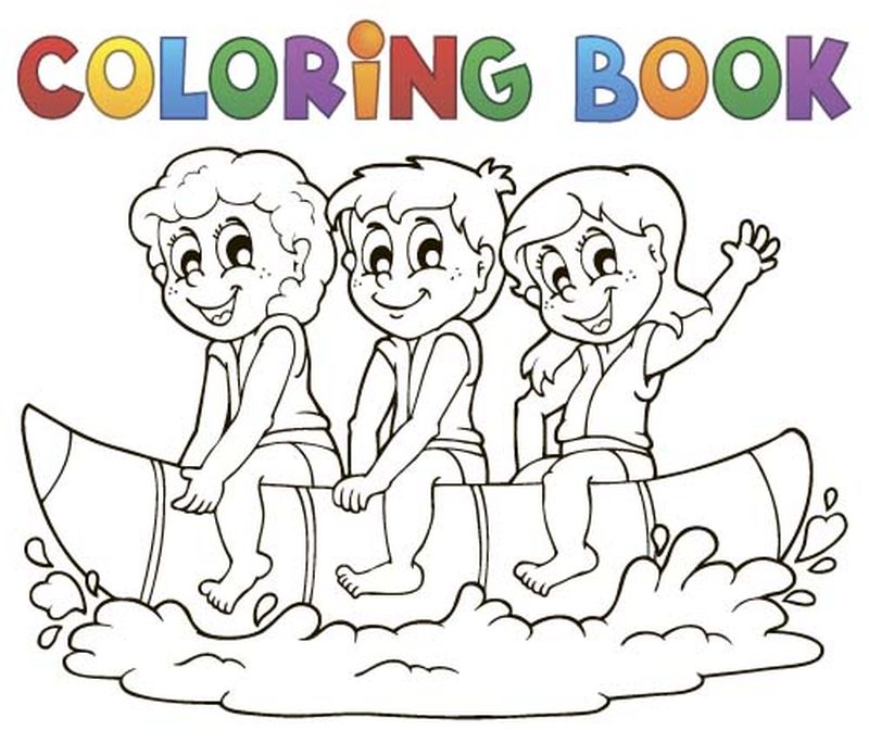 矢量卡通填色本